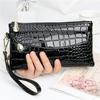 Fashion Women's Temperament Clutch Crocodile Pattern Mobile Phone Coin Purse Casual Zipper Hand Bag