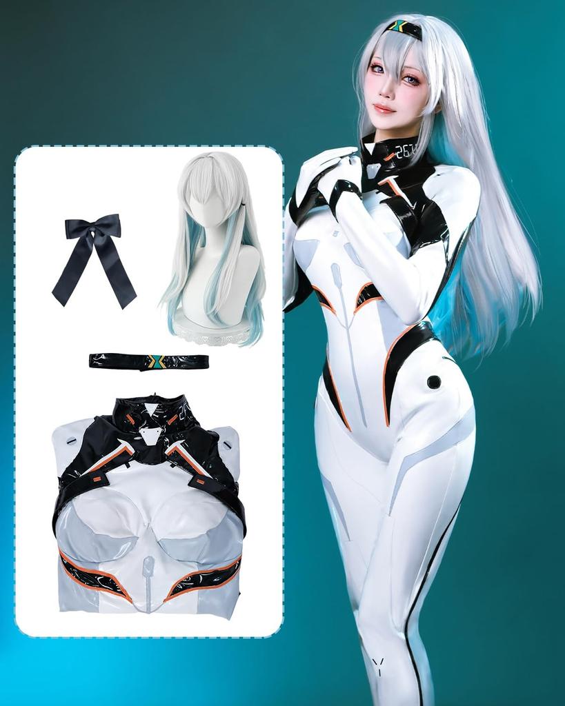 Firefly Cosplay with Combat Star Rail Cosplay Fancy School Event Stage Firefly Cosplay with [Kami-Yamato Goods] Wig, Suit, Houkai Costume, Adult,