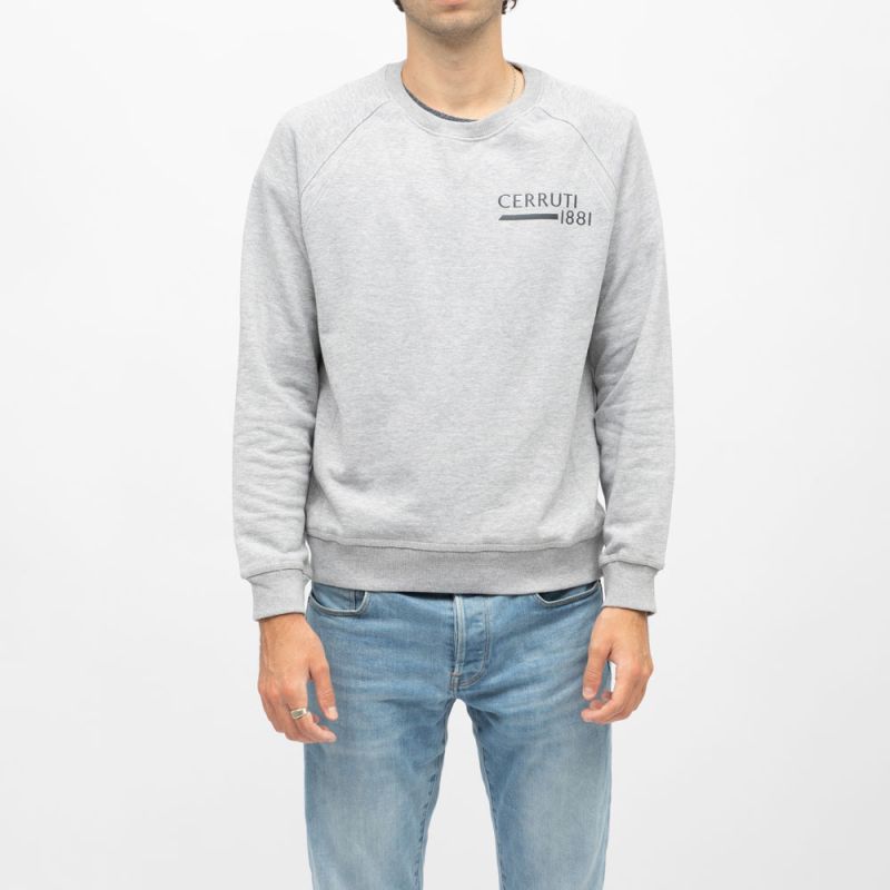 Свитшот с длинными рукавами и круглым вырезом с принтом логотипа coda Мужской CERRUTI