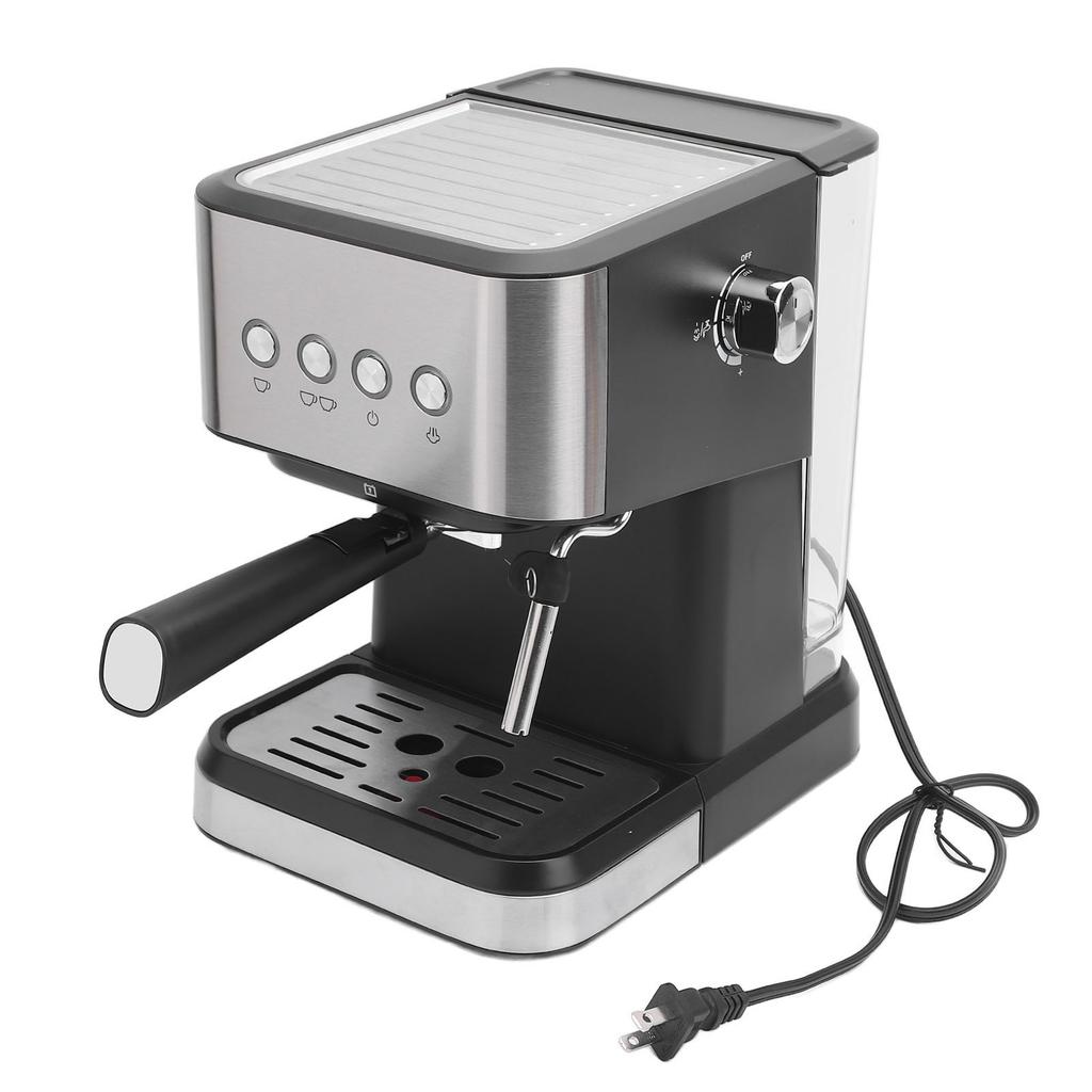 Полуавтоматическая компактная кофемашина 20 бар Кофеварка с капучинатором Паровая трубка 1,5 л воды