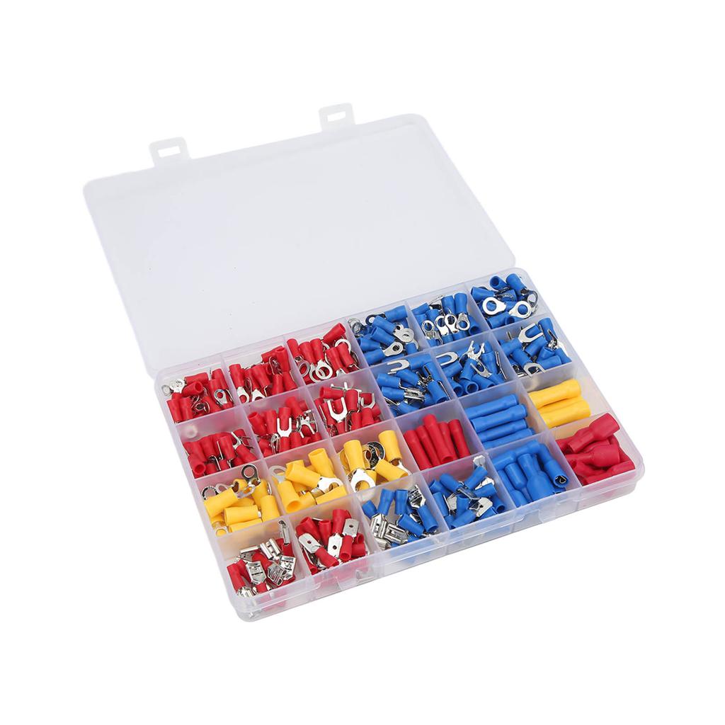 373PcsBox Electrical Wire Terminals Insulated Cable Crimp Connectors Kit for Electronic Industry