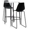 VidaXL 3-Piece Bar Set Table and Pub Chairs Bistro Furniture Counter Furniture Restaurant Garden Home 3051301