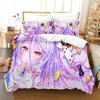 New 3D Printing Kawaii Girls bedding No Game No Life Bedding Set Cartoon Anime three-piece set Adult Kid Bedroom Duvetcover Set