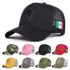 Men Mexico Flag Embroidered Camouflage Baseball Cap Mesh Hat Outdoor Adjustable Sunscreen Leisure Hat Spring Autumn Travel Tourism Beach Vacation