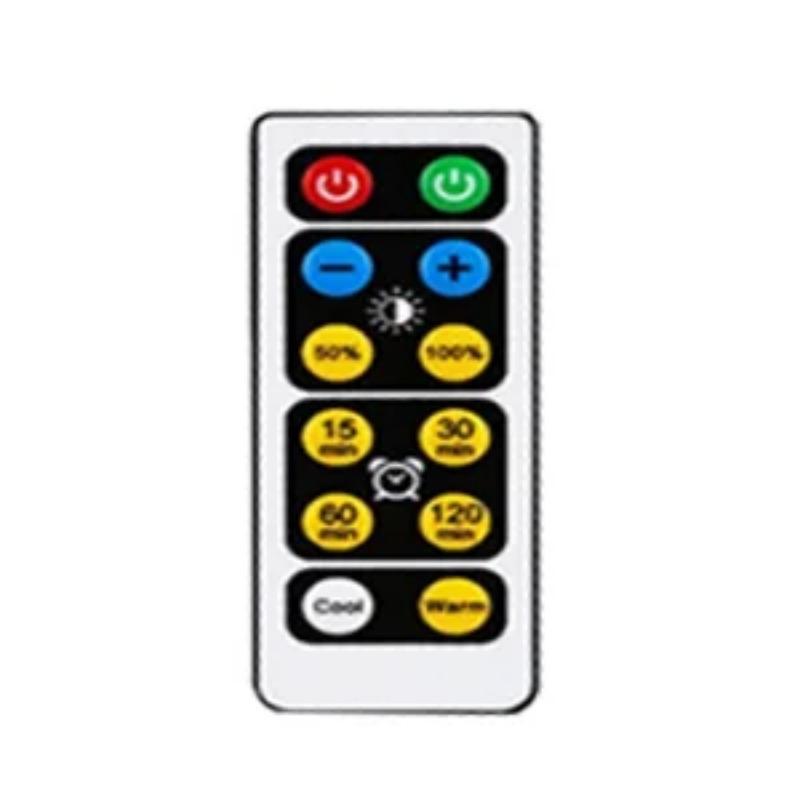 LED 1-6pcs Under Cabinet Light 3 Colors Dimmable Night Light with Remote Control Battery Powered Bedroom Lamp Wardrobe Lights