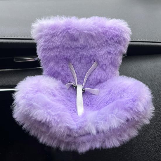 Doll Car Seat with Clip Car Air Vent Safety Belt Design Soft Cushioned Doll Car Decor Auto Accessory