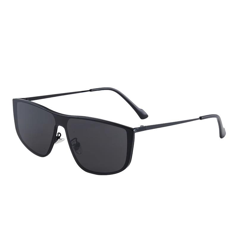 New one-piece y2k water silver sunglasses, women's trendy square and round face, small face, high-end sunglasses