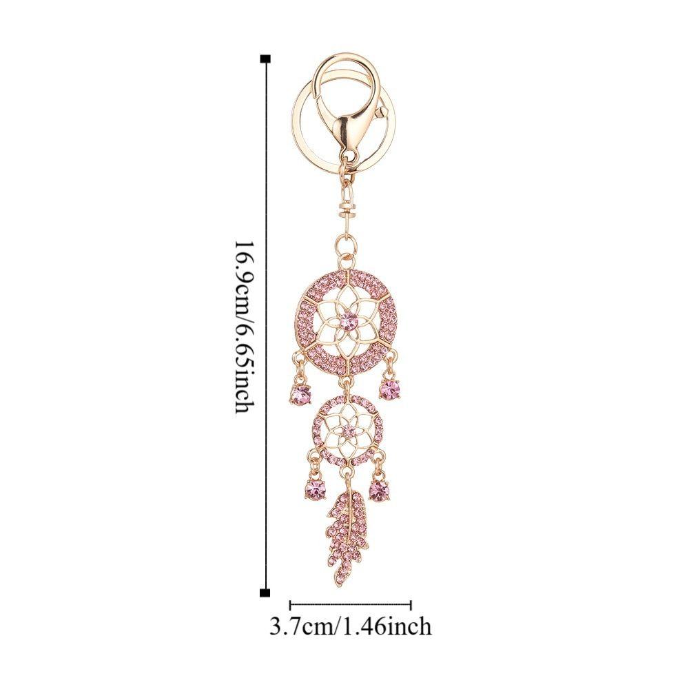Zinc Zinc Alloy Car Keychain Vintage Bag Pendant Exquisite Dream Catcher Key Chain  Women