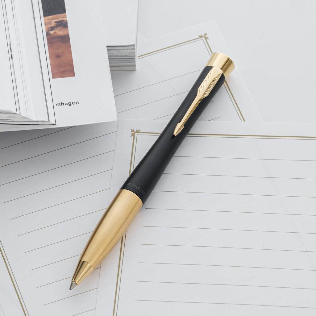 PARKER Parker Urban Матовый Черный GT Гелевая ручка Fine с Пеналом и Подарочной Коробкой Ручка, Перо, (S0735810GEL)