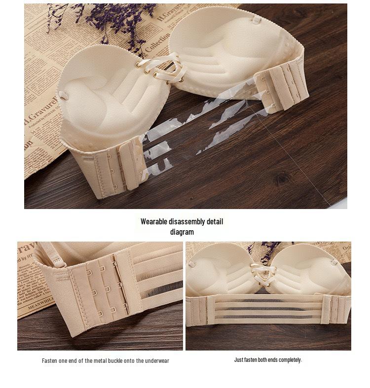 Эластичные регулируемые бретели для бюстгальтера с боковыми крючками и поддержкой в виде китового уса