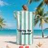 For Fashion Summer Colorful Striped Ultra-Soft Microfiber Beach Towel Quick-drying Silver Ion Antibacterial Cross-Border