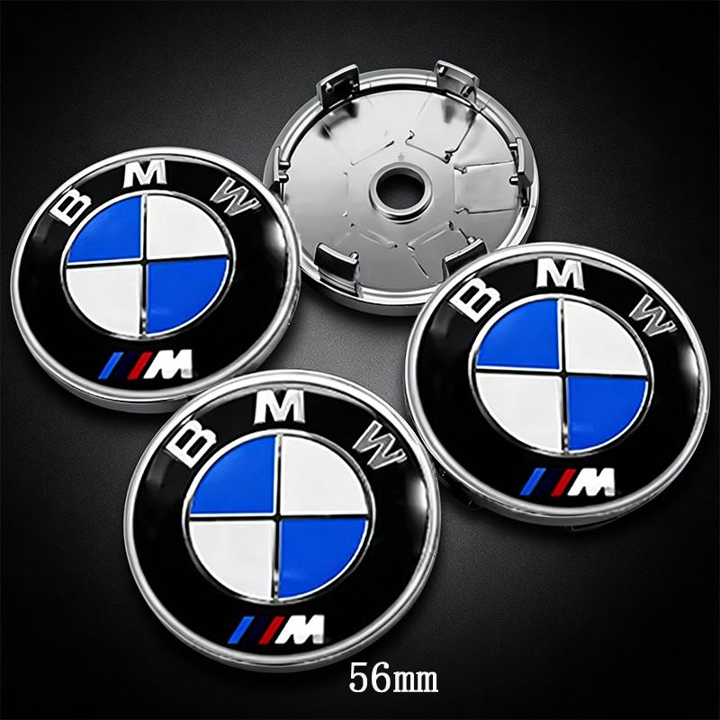BBIO8 4Pcs 68/56mm Wheel Center Cover Car Hood Front Rear Trunk Emblem Badge For BMW E46 E39 E53 E65 E66 E90 G26 X3 X4 X5 G30/G31/G38