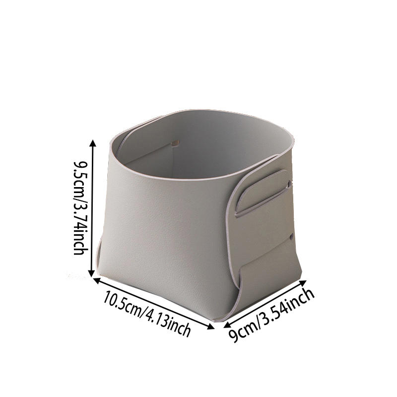 Бытовой Креативный Минималистичный Настольный Кожаный Держатель для Кистей для Макияжа Складной Складной Подставки для Ручек Корзина для Организации Мелочей