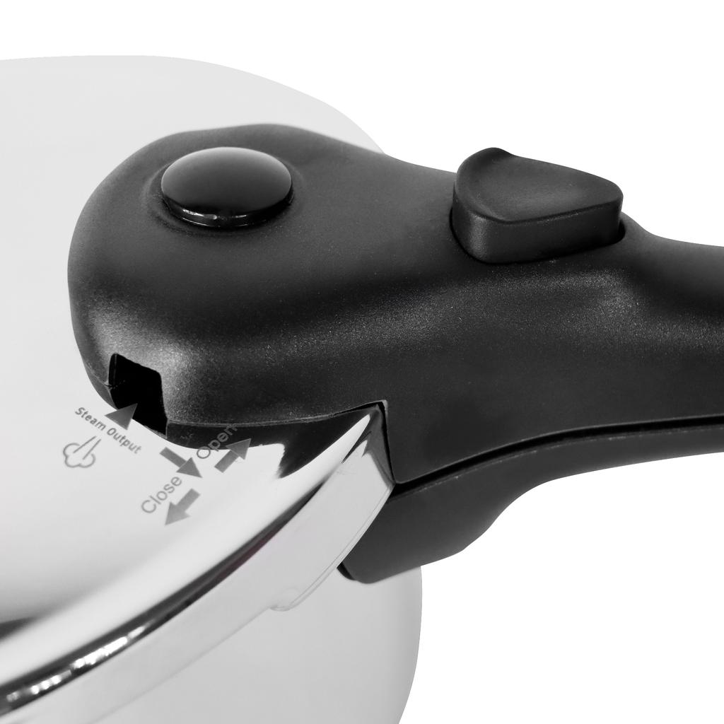 Serenk Modernist 5 qt - 5 L Stainless Steel Pressure Cooker, Safety Mode