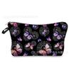 Butterfly printing makeup bag, nail polish storage bag, washable toilet bag for daily travel