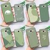 Aesthetic Sage Green Case For Samsung Galaxy J7 J5 J3 J1 A3 A5 2017 2016 J4 J6 Plus A6 A7 A8 A9 2018 Back Cover