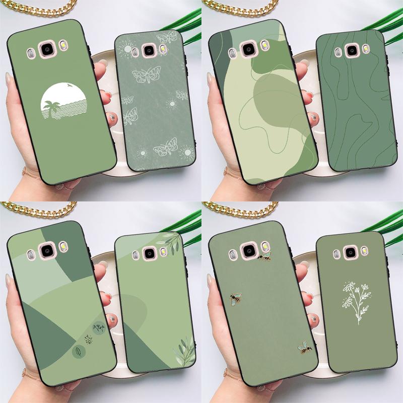 Эстетичный чехол Sage Green для Samsung Galaxy J7 J5 J3 J1 A3 A5 2017 2016 J4 J6 Plus A6 A7 A8 A9 2018 Задняя крышка