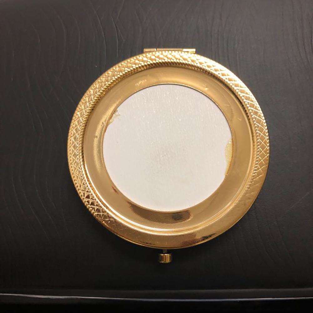 Модное повседневное ретро матовое круглое карманное зеркало для макияжа портативное двухстороннее складное лупа