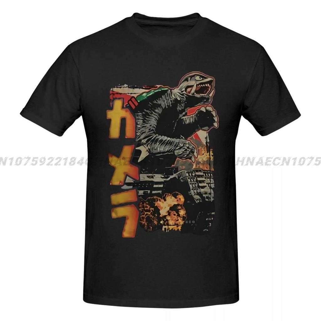 Printed Men T Shirt Cotton tShirt O-Neck Short-Sleeve Women T-Shirt Pop Gamera Oversized Tops Clothing