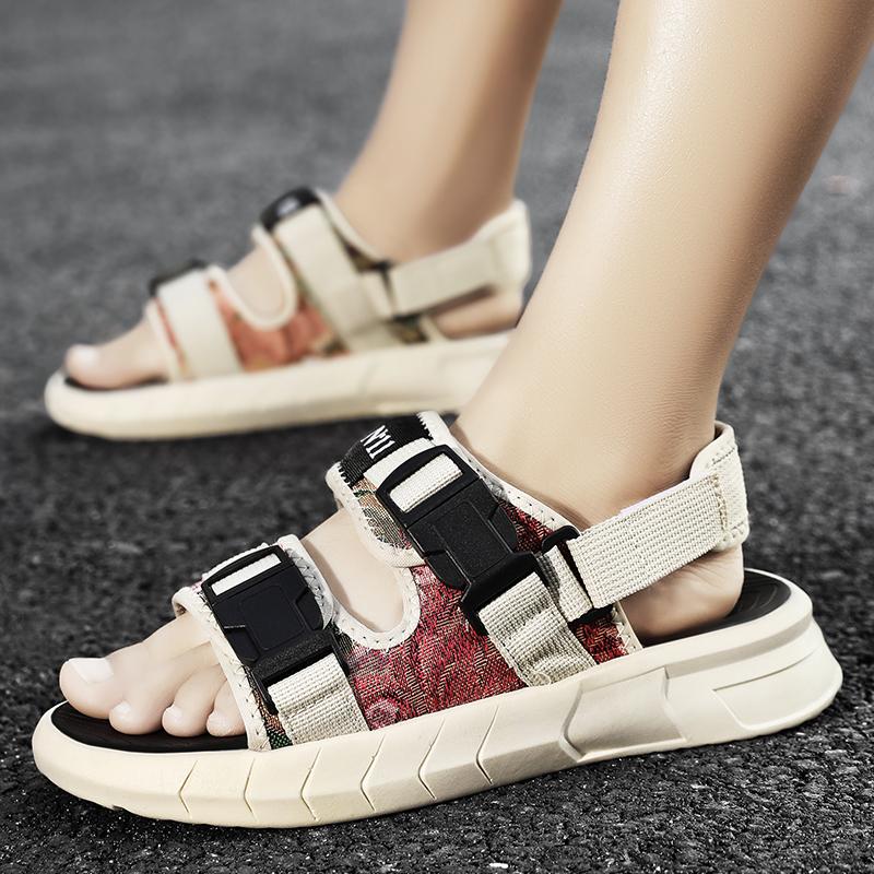 Fashion 2024 New Fashion Summer Men Breathable Sandals Men's Bottom Sandals Men Anti-slip Wear Outdoor Comfortable Slippers Sandals