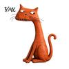 Уникальные настольные украшения для офиса, смоляная фигурка кошки в деревенском стиле, креативная статуэтка животного в деревенском стиле, детализированные рустикальные фигурки для двора