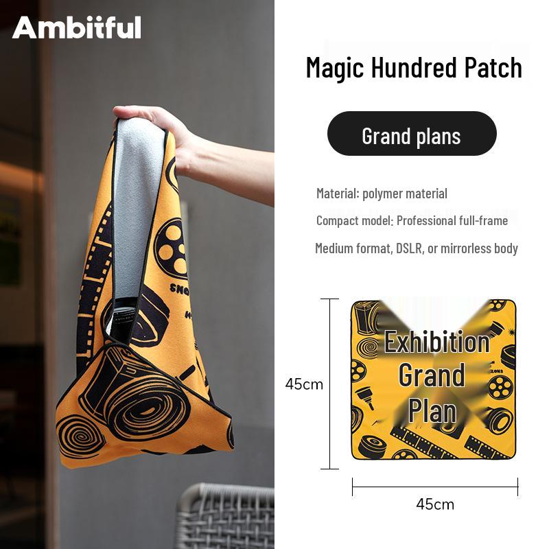 Ambitful Magic Velcro Fabric Camera Lens Wrap Bag