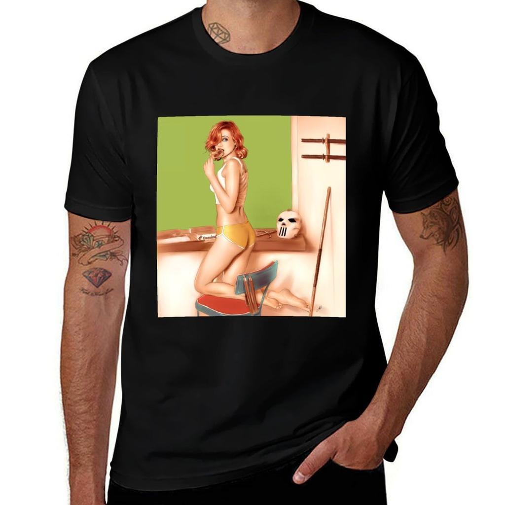 April ONeil TShirt Breathable Mesh Panel TShirt