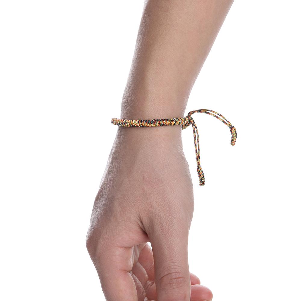 1 шт./3 шт. Счастливые украшения Регулируемый плетеный браслет из красной веревки Буддийские узлы Тибетский