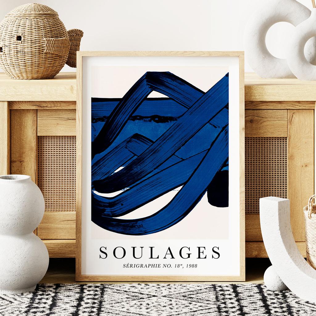Plakat abstrakcje soulages