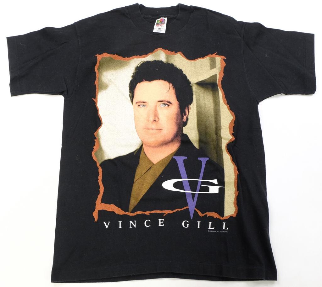 Rare VTG Vince Gill Concert Tour 1996 T Shirt 90s Country Music Singer Black L