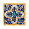 Classic cashew-patterned silk scarf for women, shawl, faux silk headscarf, 90cm square scarf