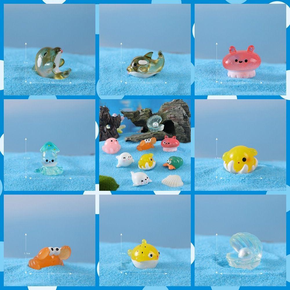 DIY Sea Fish Model Micro Landscape Marine Animals Miniature Sea Animals Ornaments Home Decor