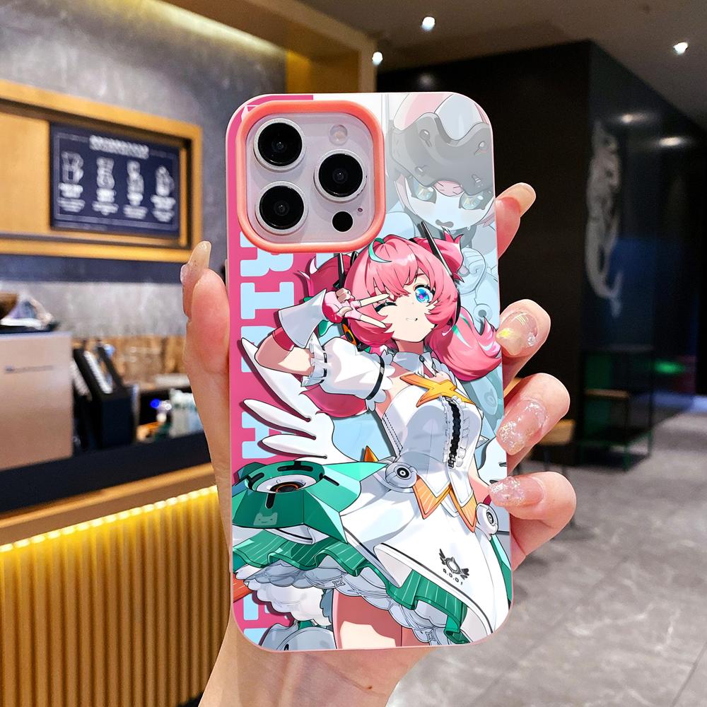 Zenless Zone Zero Ария Желе Двойной слой Розовый Чехол для Мобильного Телефона для iPhone 17 16 15 14 13 12 11 Air Pro Max Plus Защитный