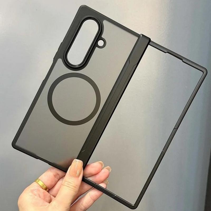 Для Samsung Galaxy Z Fold 8 Ultra 7 6 5 4 Для Magsafe Чехол Матовый Прозрачный Шарнир Складная Защита Магнитная Крышка Fold7 Fold6