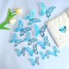 12pcs 3D Butterfly Wall Decor 3 Sizes, Butterfly Decorations for Butterfly Birthday Party Cake Room Decorations