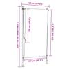 Outdoor Roller Blind 120 x 270 cm Cream