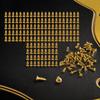 150 шт. Золотые винты для пикгарда Металлические винты для крепления пикгарда Для электрогитары