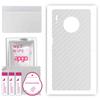 apgo Protective Skin Sticker for the Back Compatible with Huawei Mate 30 Pro 5G, Wrap Film, Foil, Vinyl - Pattern Transparent Carbon