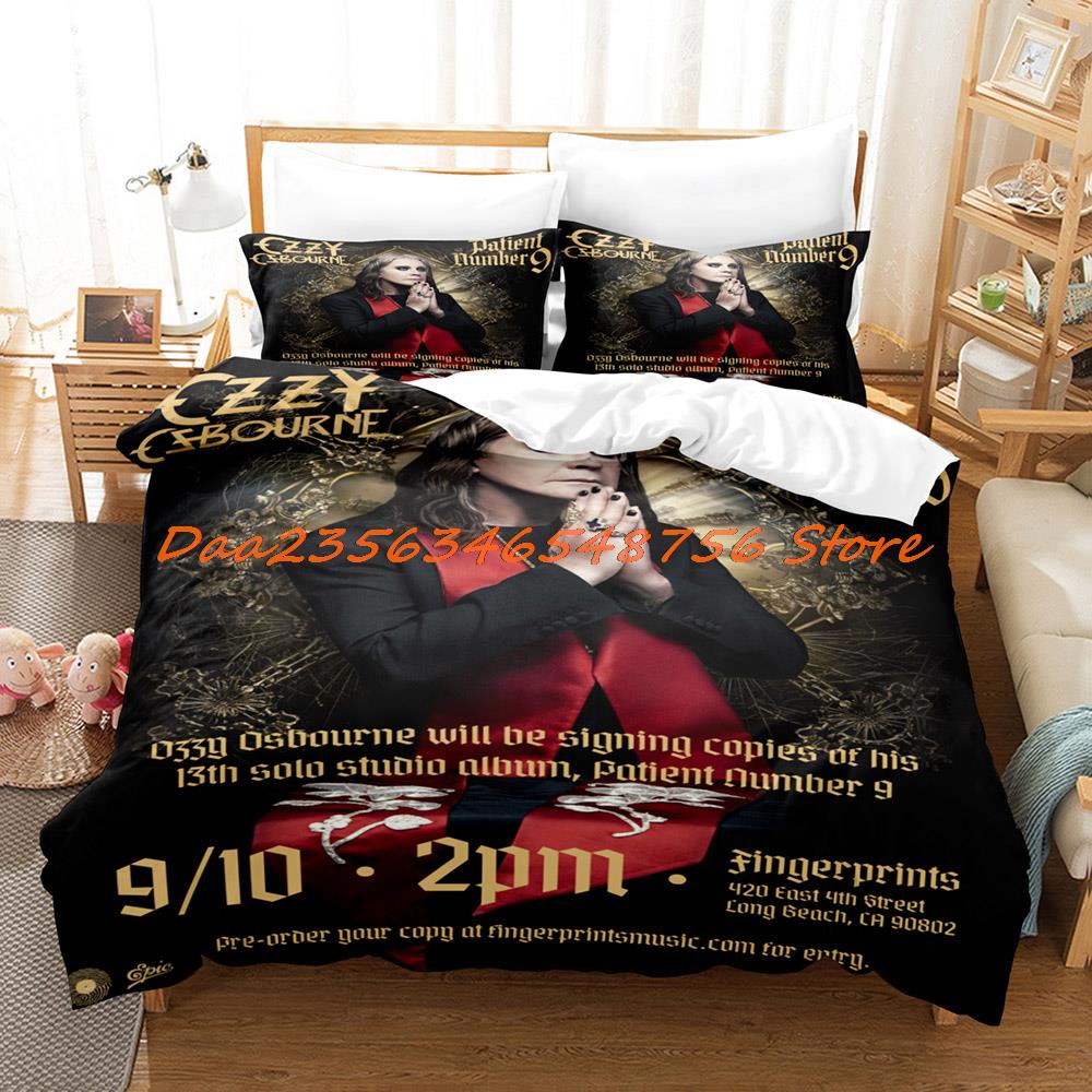 Comforter Ozzy Osbourne Bedding Set Single Twin Full Queen King Size Bed Set Aldult Kid Bedroom s Hip Hop Bed