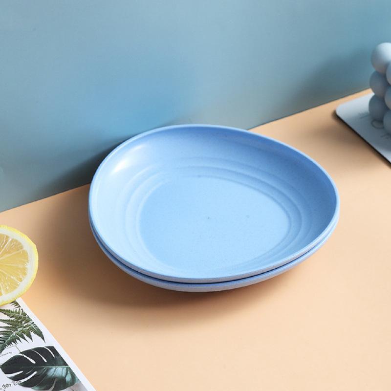 5 шт./компл., посуда из пшеничной соломы, блюдо с костями, домашнее блюдо с костями, стол, тарелка для сортировки мусора, блюдо для закусок с фруктами, блюдо для торта, десертная тарелка