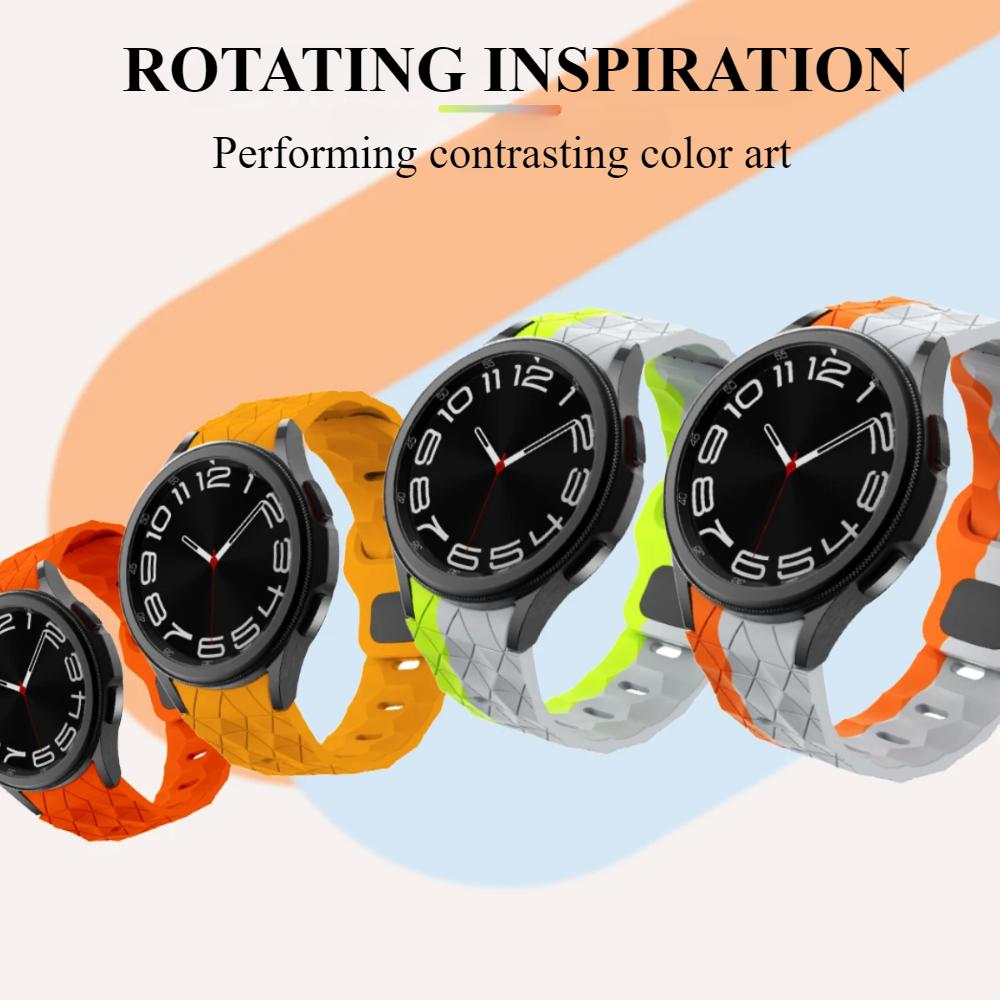 Силиконовый ремешок для Samsung Galaxy Watch 7 6 5 4 40 мм 44 мм 6 4 Classic 43 мм 47 мм Спортивный браслет для Galaxy Watch 5Pro 45 мм Ремешок без зазора