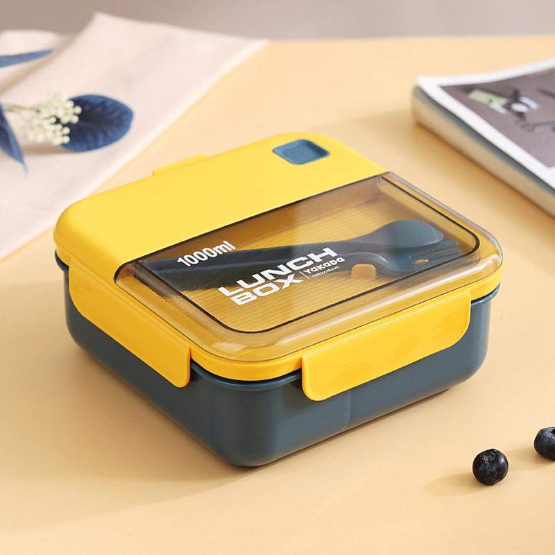 Портативная коробка для завтрака Bento с отсеками, герметичный микроволновый безопасный контейнер для обеда с многоразовым