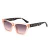 New Retro Gradient Cat Eye Women Sunglasses Brand Contrast Leopard Print Frame Design Men Trendy Casual Glasses Uv400