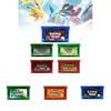 Классический набор картриджей для GBA с изображением культовых покемонов в ярких цветах