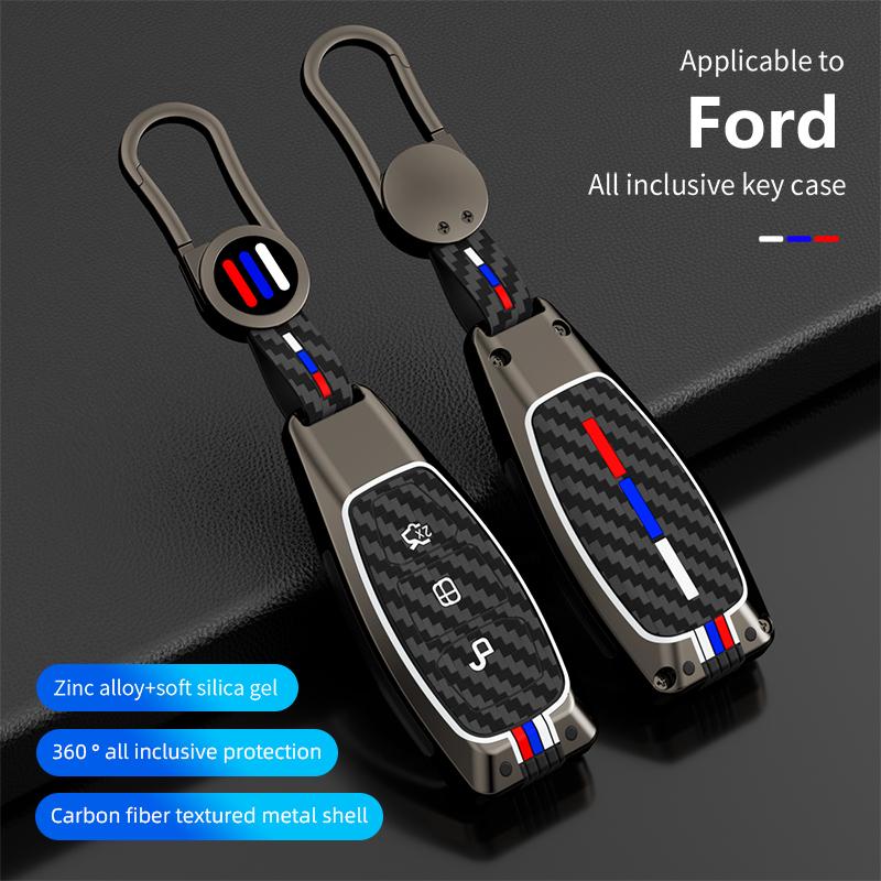 Чехол-оболочка для смарт-ключа с дистанционным управлением для Ford Fiesta Focus 3 4 Mondeo Ecosport Kuga Focus ST Защитный аксессуар для автомобиля