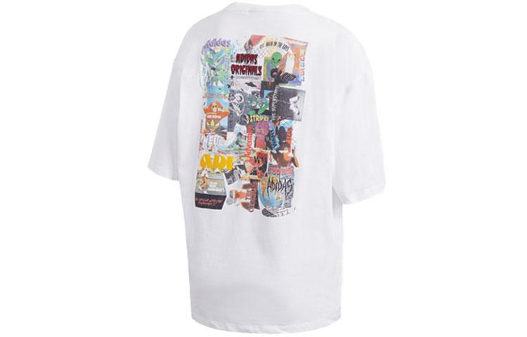 Adidas Originals Set in Sleeve T Shirt Women's White FU3765