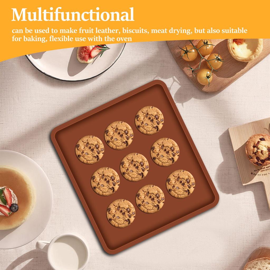 4/6 шт. Силиконовые листы для дегидратора, коврики для выпечки, антипригарные противни для фруктов, пирога, хлеба, рулета, духовка, кухонные аксессуары