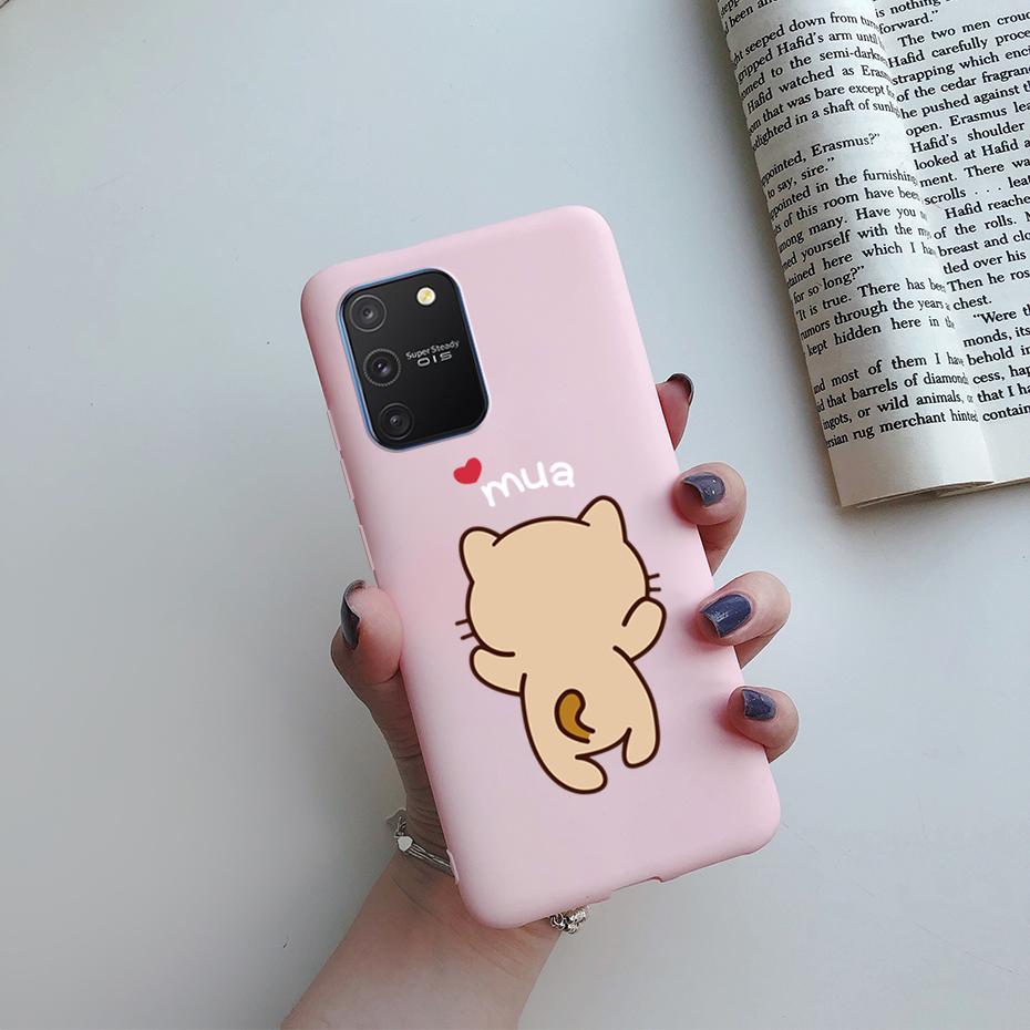 Чехол для Samsung Galaxy S10 Lite на Samsung Note 10 Lite S 10 Lite Чехол Простой Однотонный Матовый Мягкий Силиконовый Задняя Крышка Чехлы для Телефона