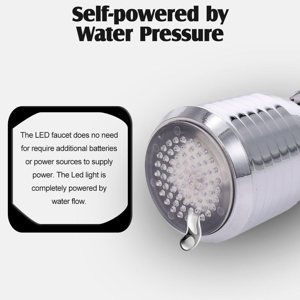 Цвета для кухни, ванной комнаты, светящийся кран, насадка для водопроводного крана, светодиодный кран для воды, аксессуары для носиков