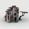 820 деталей новых MOC мелких строительных блоков, сборные, уличный вид замка, креативные DIY детские игрушки, подарки на день рождения
